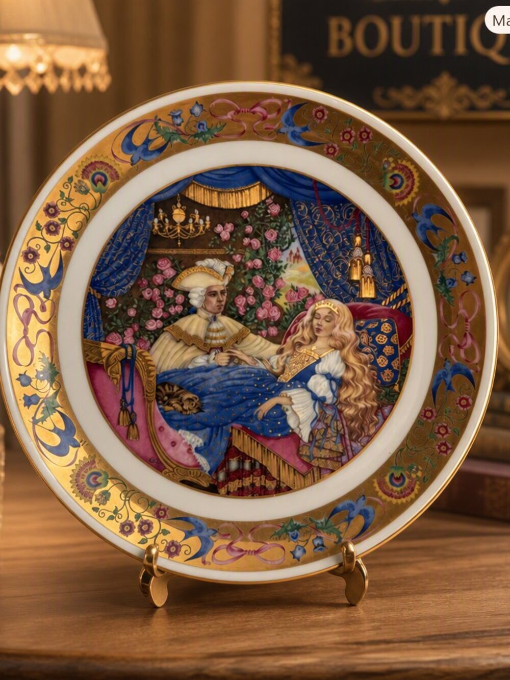 1986 Hamilton Collection Sleeping Beauty by Carol Lawson Collector's Plate
